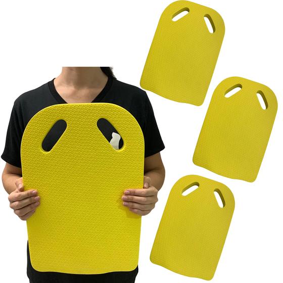 Imagem de Kit 3 Pranchas Para Treino Natação e Hidroginástica DF1088-AM Amarelo Dafoca Sports