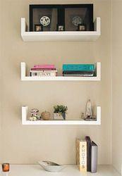 Kit 3 Prateleiras U 60cm Branco Nicho Livros Branca Menor preço em Kit 3 Prateleiras U 60cm Branco Nicho Livros Branca