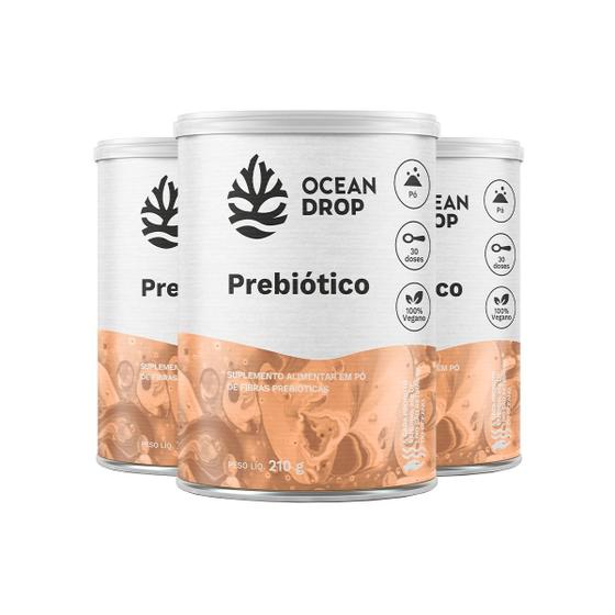 Imagem de Kit 3 Prebiótico Ocean Drop Vegano 210g