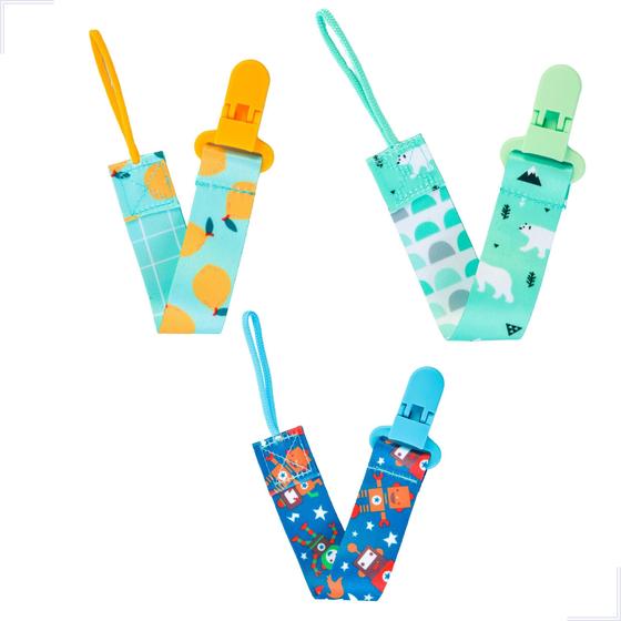 Imagem de Kit 3 Prendedor De Chupeta Pietra Baby