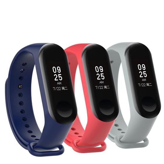 Imagem de Kit 3 Pulseiras compatíveis com Mi Band 3 /4