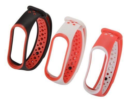 Imagem de Kit 3 Pulseiras compatíveis com Mi Band 3 /4