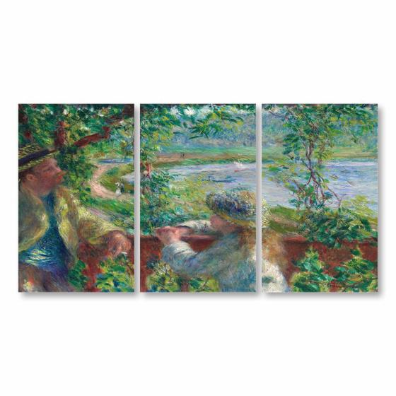 Imagem de Kit 3 Quadro Decorativos Near The Lake Pierre-Auguste 125X65