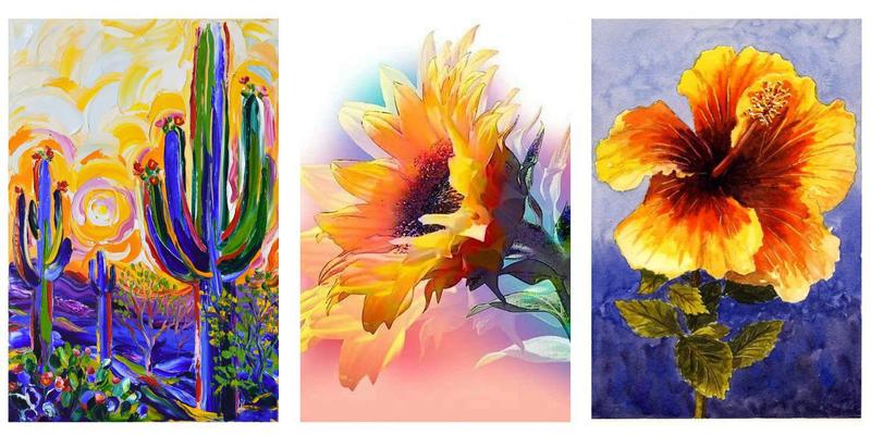 Kit 3 Quadros Decorativos Coloridos Menor preço em Kit 3 Quadros Decorativos Coloridos