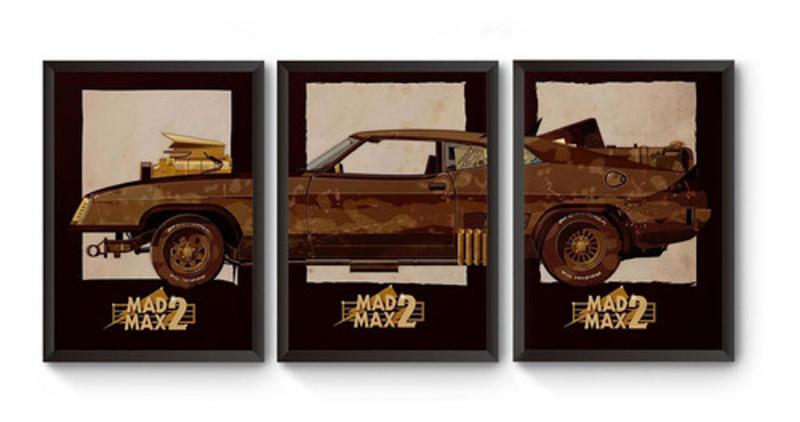 Imagem de Kit 3 Quadros Mad Max 2