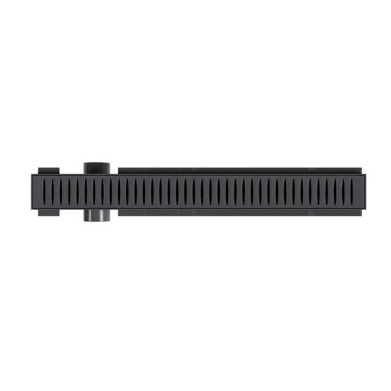 Imagem de Kit 3 Ralo Linear com Tampa Vazada 50 Cm Cinza Astra