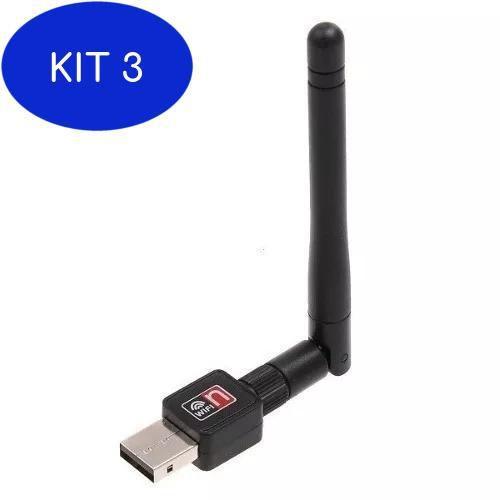 Imagem de Kit 3 Receptor Wireless 1200mbps de Internet sem Fio em sua Casa