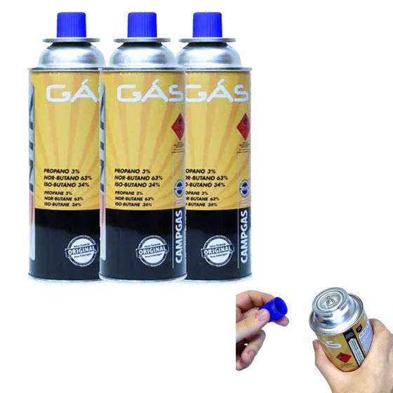 Kit 3 Refil Cartucho de Gás Campgas para Fogareiro e Maçarico 227g é boa?