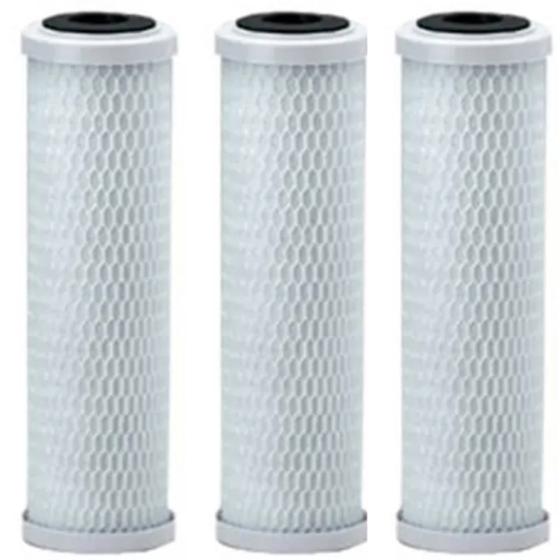 Imagem de Kit 3 Refil Elemento Filtrante Carbon block Encaixe 9.3/4