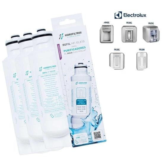 Imagem de Kit 3 Refil Filtro Electrolux Pa10N Pa20G Pa25 Pa30G Pa40G