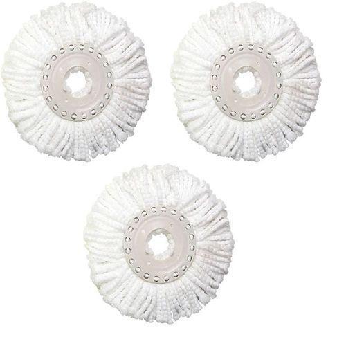 Kit 3 Refil Mop 360 Perfect Pro E Move Microfibra Branco Menor preço em Kit 3 Refil Mop 360 Perfect Pro E Move Microfibra Branco