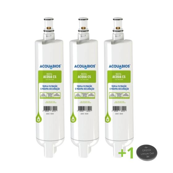 Kit 3 Refil para Purificadores Consul CPC30-CPC31-CPB34-CPB35 - Compatível CS Acqua Menor preço em Kit 3 Refil para Purificadores Consul CPC30-CPC31-CPB34-CPB35 - Compatível CS Acqua