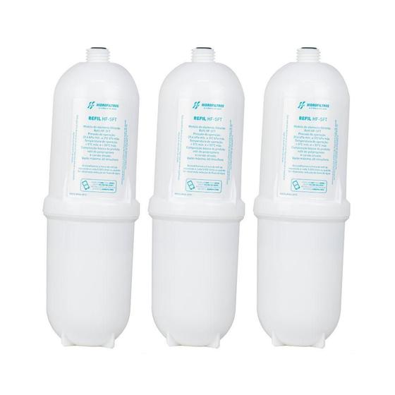 Imagem de Kit 3 Refil Vela Filtro Purificador Água Bebedouro Soft