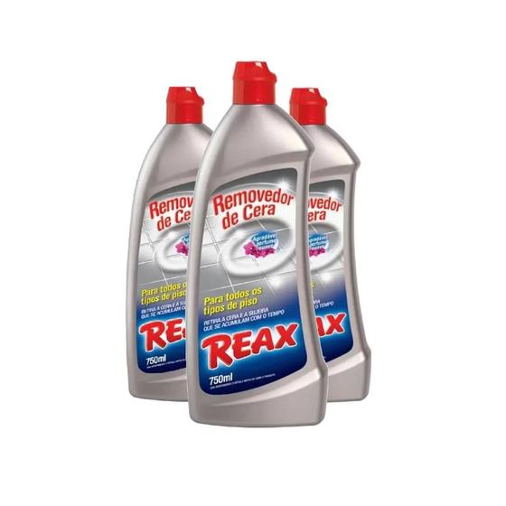 Imagem de KIt 3 Removedor de Ceras Reax todos tipos de piso 750ml Cada