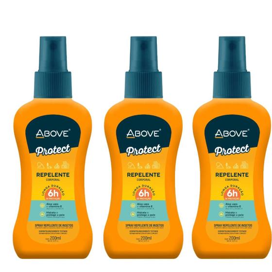 Imagem de Kit 3 Repelente de Insetos Above 200ml - Protect Spray