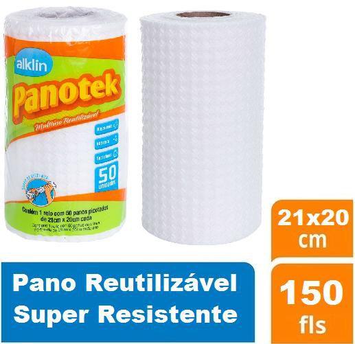 Imagem de Kit 3 Rolo 150 Pano Multiuso Lavável Reutilizável Resistente