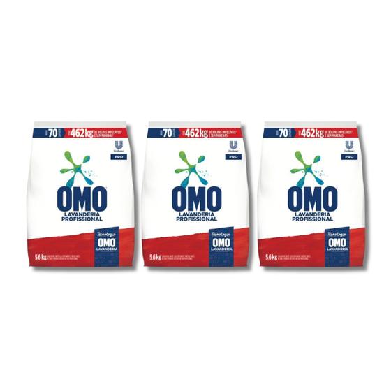 Imagem de Kit 3 Sabão em Pó Lavagem Perfeita 5,6kg OMO 