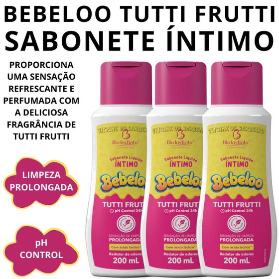 Imagem de Kit 3 Sabonete Íntimo Bebeloo Aroma Tutti Frutti Delicioso!!