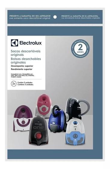 Imagem de Kit 3 Sacos Aspirador Pó Electrolux Twenty SBEON