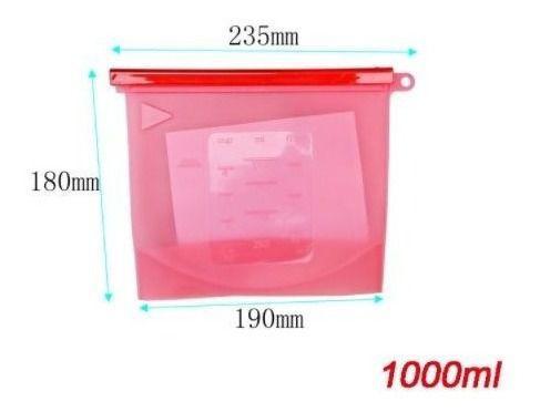 Kit 3 Sacos De Silicone Reutilizável Alimento Congelador Menor preço em Kit 3 Sacos De Silicone Reutilizável Alimento Congelador