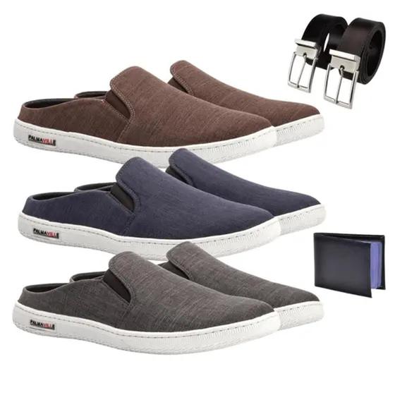 Imagem de Kit 3 Sapatenis Mule Masculino Economico Estilo Tendencia-031