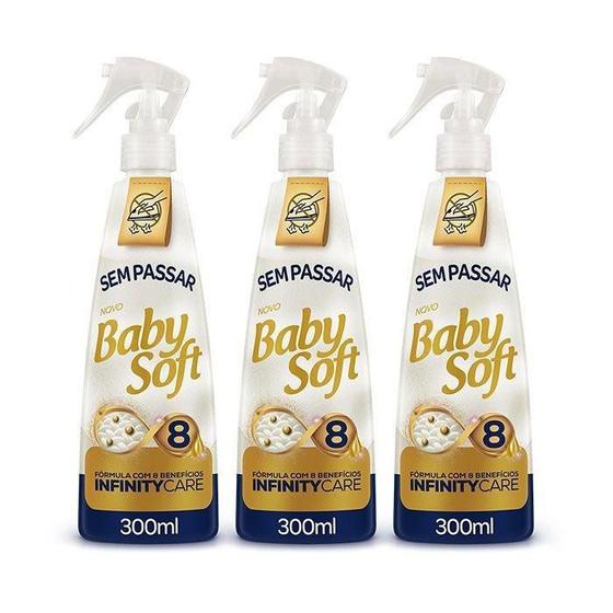 Imagem de Kit 3 Sem Passar Baby Soft 300ml
