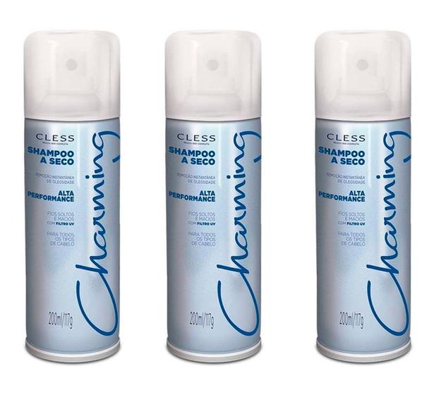 Imagem de Kit 3 Shampoo a Seco Alta Performance CLESS Charming 200ml