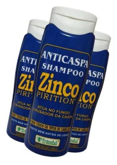 Imagem de Kit 3 Shampoo Anticaspa De Zinco Pirition 200Ml Pronatus