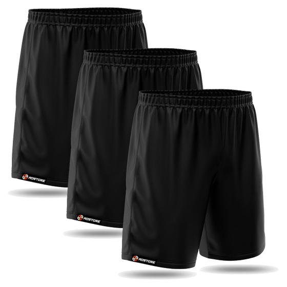 Imagem de Kit 3 Short Esportivo Dry Fit Masculino Bermuda Bom Treino