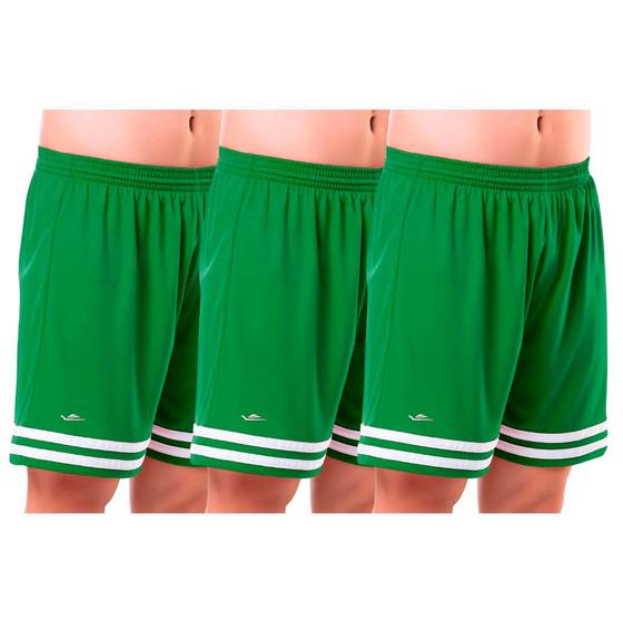 Imagem de Kit 3 Short Infantil Menino com Sunga Interna e Listra na Barra Masculino Esportes e Futebol Elite Original