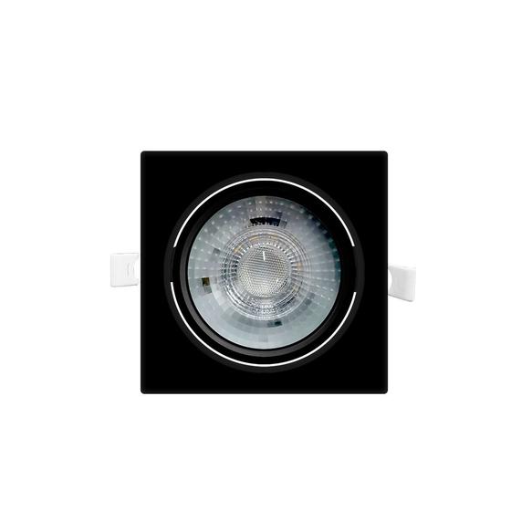 Imagem de Kit 3 Spot Embutir Quadrado Alltop LED PAR30 10W 45º Preto