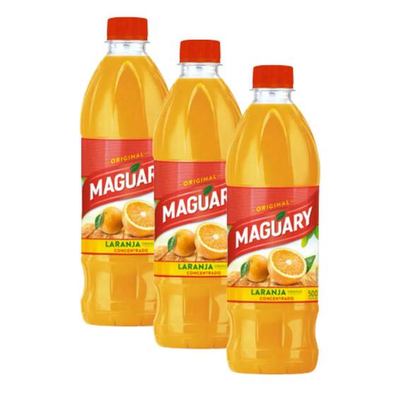 Imagem de Kit 3 Suco Concentrado De Laranja Maguary 500ml