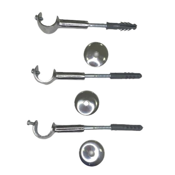 Imagem de Kit 3 suporte simples comum 19mm para varão simples - várias cores