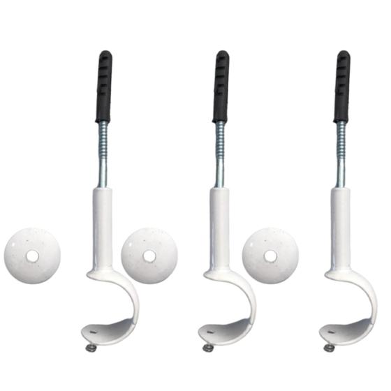 Imagem de Kit 3 suporte simples comum 19mm para varão simples - várias cores