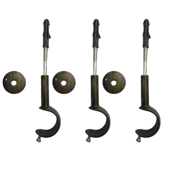 Imagem de Kit 3 suporte simples comum 28mm para varão simples - várias cores