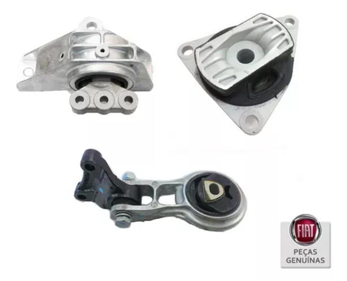 Imagem de Kit 3 Suportes Coxim Motor Fiat Idea Strada Siena E-torq