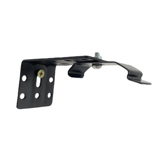 Imagem de Kit 3 suportes em L para trilho suíço duplo com presilha - Instalação parede