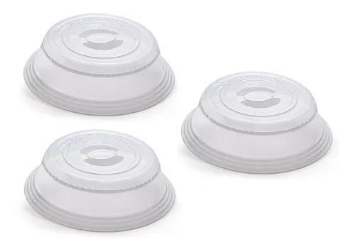 Imagem de Kit 3 Tampas Para Microondas Para Alimentos Marmitas 270ml