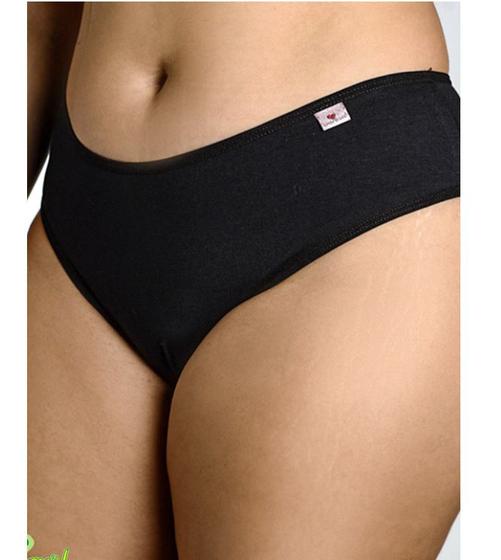 Imagem de Kit/3 Tanga Conforto Lisa Plus Size Linda Brasil Cotton