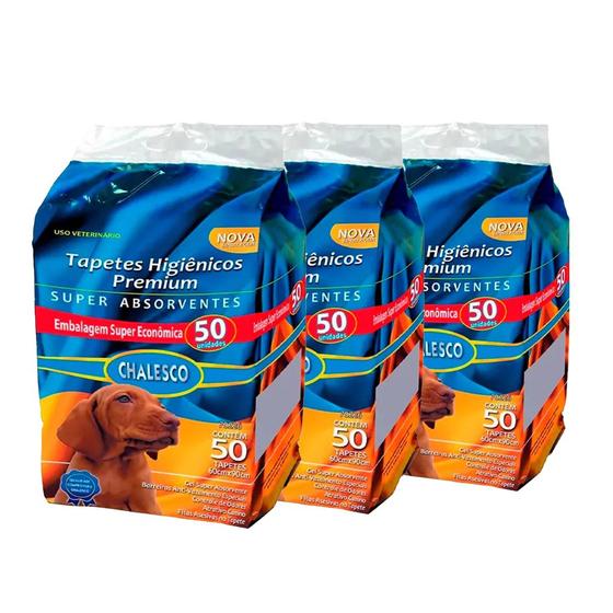 Kit 3 Tapete Higiênico Para Cães Chalesco C/50 Unidades Menor preço em Kit 3 Tapete Higiênico Para Cães Chalesco C/50 Unidades
