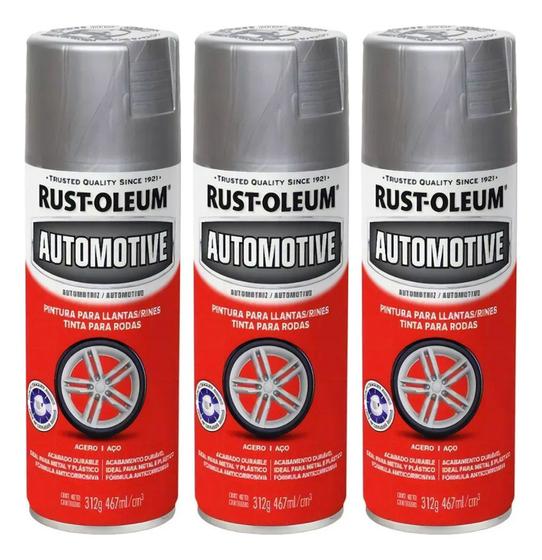 Imagem de Kit 3 Tinta Spray Rodas Automotivo Rust Oleum Escolha A Cor