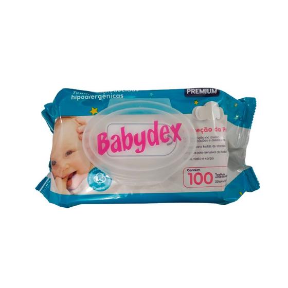 Imagem de Kit 3 toalha umedecida babydex premium c/100 un
