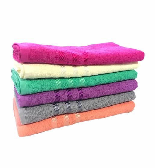 Imagem de Kit 3 toalhas de banho Alice  100% algodão