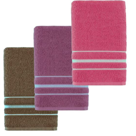 Imagem de Kit 3 toalhas de banho teka escala 65 x 130 cm sortidas