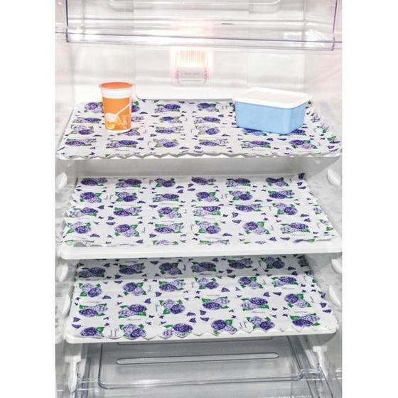 Imagem de Kit 3 Toalhas de Geladeira Roxo Hortênsia