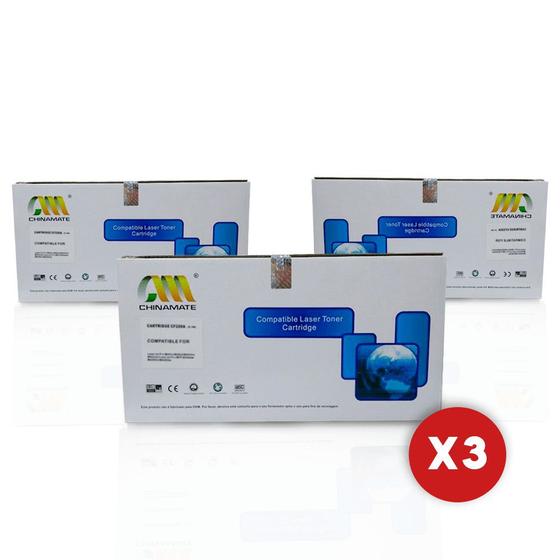 Imagem de Kit 3 Toner Impressora Tn1060 Novo Hl1202 1202 Chinamate