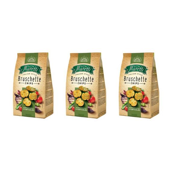 Imagem de Kit 3 Torradas Bruschette Chips Vegetables Maretti 85gr