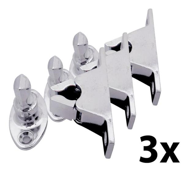 Kit 3 Trava Portas De Chão Zincado Rocha - Prendedor de Porta ...