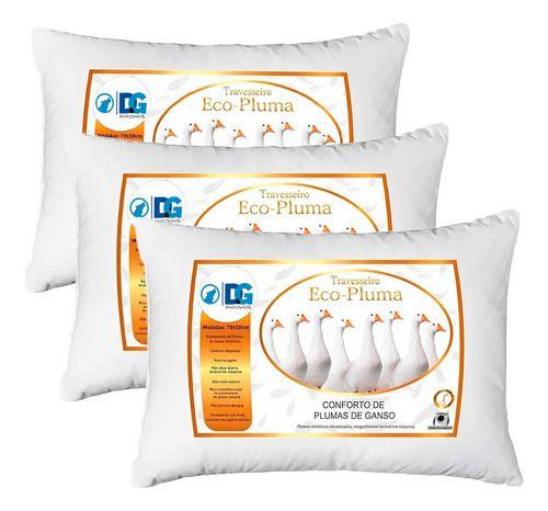 Kit 3 Travesseiro Penas De Ganso 70x50 Lavável Antialérgico Soft Firme Hipoalergênico Alto Macio Confortável Plumas Menor preço em Kit 3 Travesseiro Penas De Ganso 70x50 Lavável Antialérgico Soft Firme Hipoalergênico Alto Macio Confortável Plumas