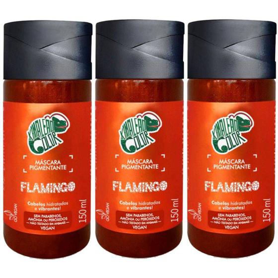 Kit 3 Tubos de Coloração Kamaleao Color Flamingo - Laranja 3x150 ...